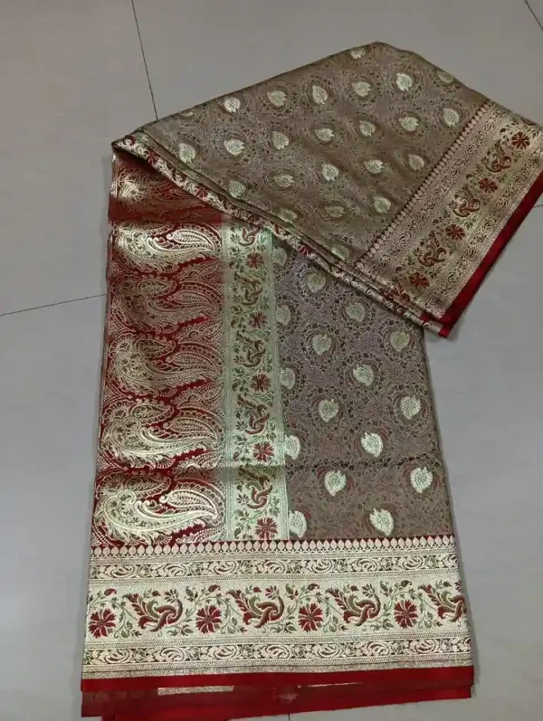 meenakari banarasi katan silk saree