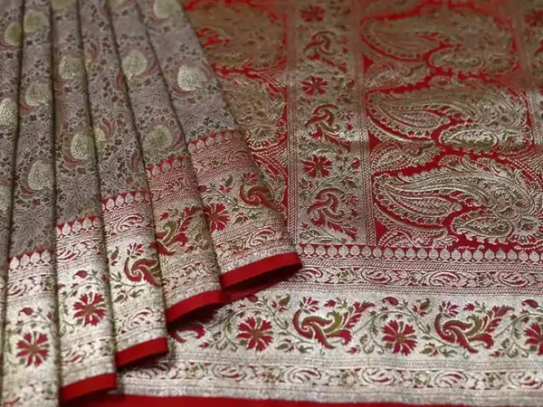 meenakari banarasi katan silk saree