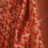 Pure katan Silk Handwoven mina jall Benarasi golden and Red Saree