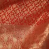 Pure katan Silk Handwoven mina jall Benarasi golden and Red Saree