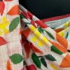 White body Kota on Floral Fabric work and Red Dhakai Patli Pallu Saree