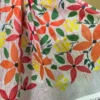 White body Kota on Floral Fabric work and Red Dhakai Patli Pallu Saree