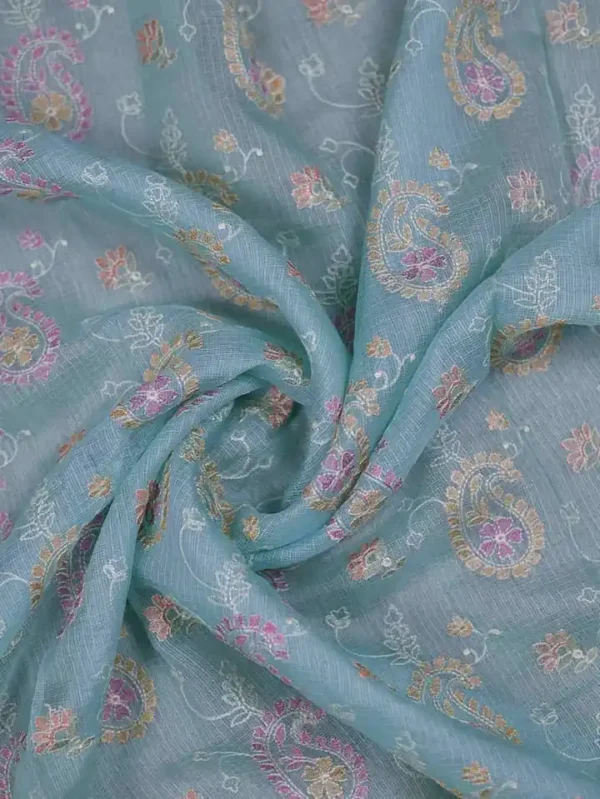 Kota silk saree,Sky blue saree,Traditional saree USA