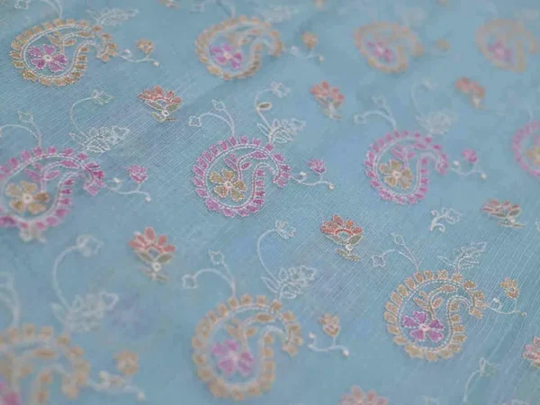 Kota silk saree,Sky blue saree,Traditional saree USA