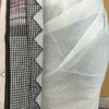 White on Gamcha Waves Applic work Kota Saree