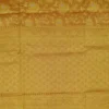 Yellow with Green Border Tanchuee work on Kora silk saree
