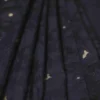 Black with Golden Border Tanchuee work on Kora silk saree