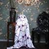 Purple and White Clamp Dye Zari anchal Modal Silk Saree