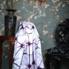 Purple and White Clamp Dye Zari anchal Modal Silk Saree