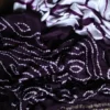 Purple and White Clamp Dye Zari anchal Modal Silk Saree