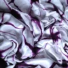 Purple and White Clamp Dye Zari anchal Modal Silk Saree