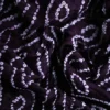 Purple and White Clamp Dye Zari anchal Modal Silk Saree