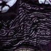 Purple and White Clamp Dye Zari anchal Modal Silk Saree