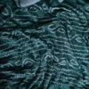 Dark Green and White Clamp Dye Zari anchal Modal Silk Saree