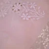 light Peach hand embroidery with mukaish work pure Organza saree