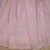 light Peach hand embroidery with mukaish work pure Organza saree