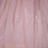 light Peach hand embroidery with mukaish work pure Organza saree