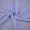 Sky blue hand embroidery with mukaish work pure Organza saree
