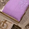 light Pink hand embroidery with mukaish work pure Organza saree