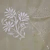 light pesta hand embroidery with mukaish work pure Organza saree