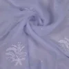 Sky Blue hand embroidery with mukaish work pure Organza saree