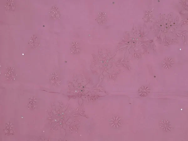 Soft Berry hand embroidery with mukaish work pure Organza saree