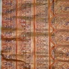 Biscuit on Red n Golden Zari work n Red anchal Baluchuri Pure Silk saree