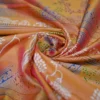 Pink Orange Dual Tone Katan on Hand Block Discharge Print Pure Silk Saree