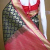 Black color with pink border kanjivaram work on Pure silk saree