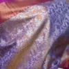 Lavender color with maroon border kanjivaram work on Pure silk saree