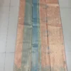 Peach color with sky blue border kanjivaram work on Pure silk saree