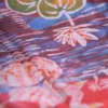 Pink color body with Hand Paint Batik on Pure Silk Saree