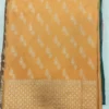 Handloom Silk Benarasi Mustard yellow color Saree