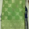 Light Geeen color Handloom Silk Benarasi Saree