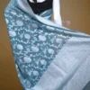 Sea Green on Silver Jangla Jaal work Silk Saree