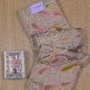 Grey Dual Tone on Multicolor Embroidery work Tissue saree