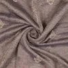 Grey Dual Tone on Multicolor Embroidery work Tissue saree