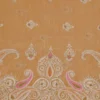golden yellow embroidery border & pallu buti work on crep Tissue silk saree