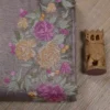 Bronze Tissue Embroidery Saree