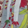 Grey body Nakshi Kantha on Pure Katan silk saree