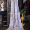 Lavender color body with Eco- hand printed Pure Tussar saree