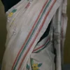 Off White on 4 Girls playing Kantha Stitch work Pure Tussar Silk Saree