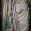 Off White on 4 Girls playing Kantha Stitch work Pure Tussar Silk Saree