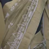 Vegas Gold Bafta Work with Golden Zari Border Tussar Saree