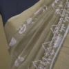 Vegas Gold Bafta Work with Golden Zari Border Tussar Saree
