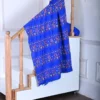 Royal blue color Lambani work on Pure Tussar Saree