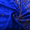 Royal blue color Lambani work on Pure Tussar Saree
