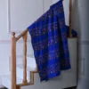 Royal blue color Lambani work on Pure Tussar Saree