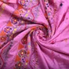 Pink color Lambani work on Pure Tussar Saree