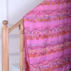 Pink color Lambani work on Pure Tussar Saree